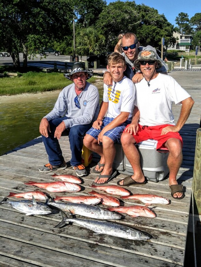 Fish Time Red Snappers and King Mackerels in Perdido Key