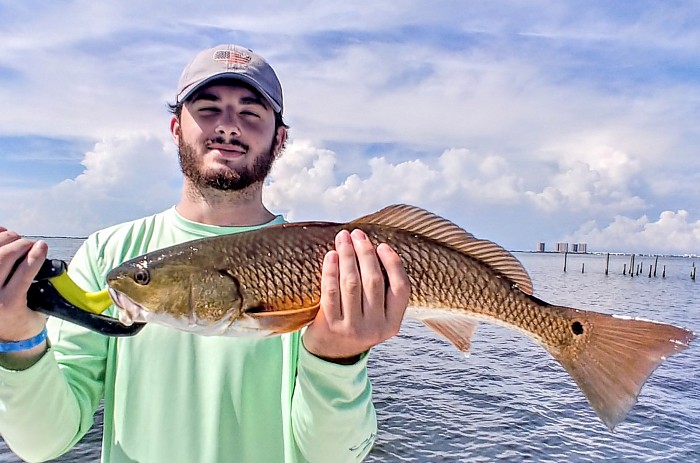 Redfish in Navarre Beach Fishing on Fish Time Fishing Charters