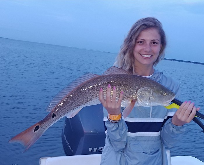 Pensacola Beach Redfish on Fish Time Fishing Charters